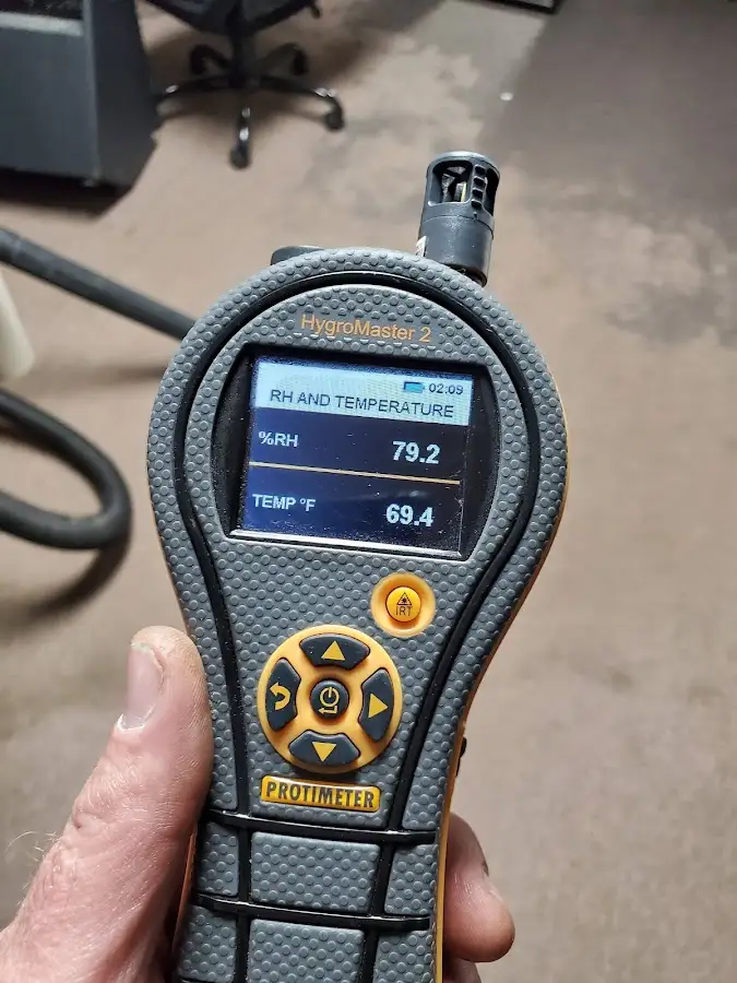 Moisture meter humidity assessment for Fire & Smoke Damage Restoration in Enfield
