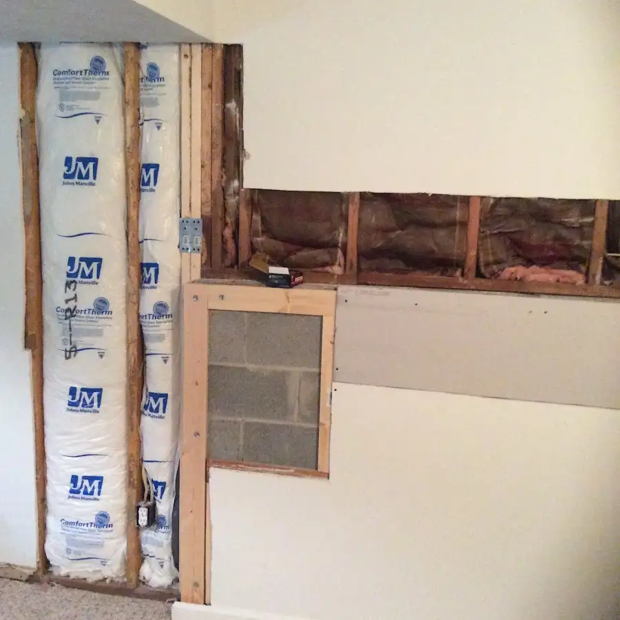 Wall insulation replacement during Structural Drying in Enfield